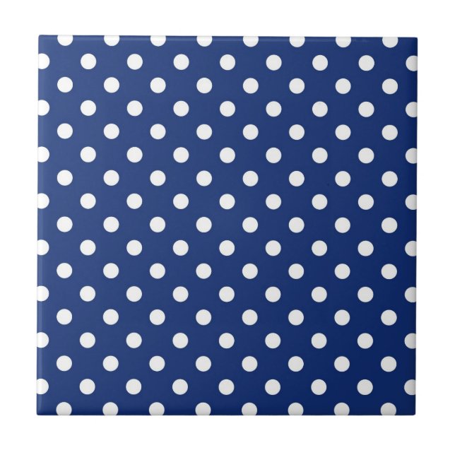 Mönster med vitpolka dots kakelplatta (Framsidan)
