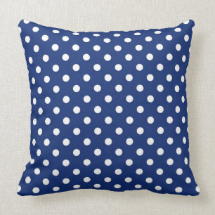 Mönster med vitpolka dots kudde