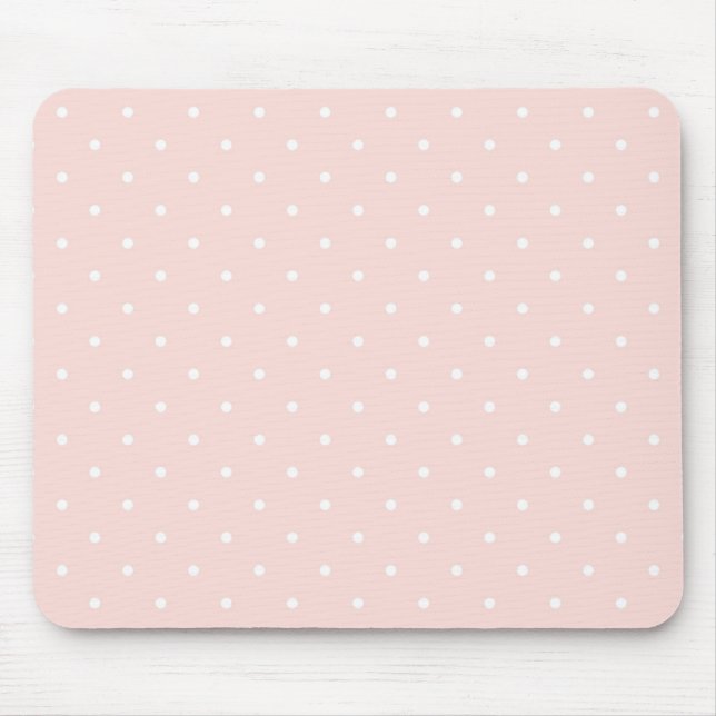 Mönster med vitpolka dots musmatta (Framsidan)