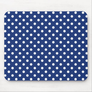 Mönster med vitpolka dots musmatta