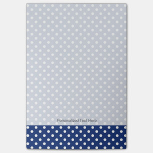 Mönster med vitpolka dots post-it block