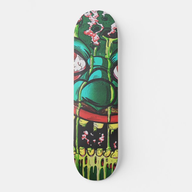 Monster Mini Skateboard Bräda 18,5 Cm (Framsida)