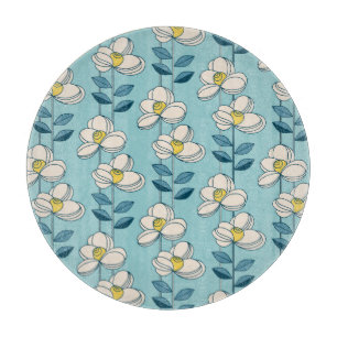 Mönster Mitt--Århundrade modernt för blom- löv