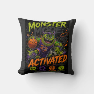 Monster Mode Aktiverat – Sportmonster Basket Kudde