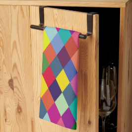 Mönster Mode Färgrik- Modern vår hipster    Kökshandduk