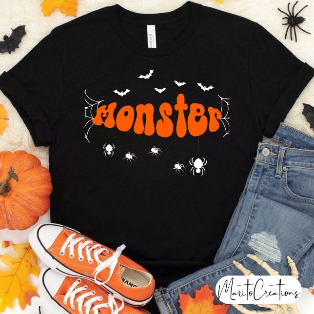 Monster Modern Girl's Scary T-shirt in black (Skapare uppladdad)