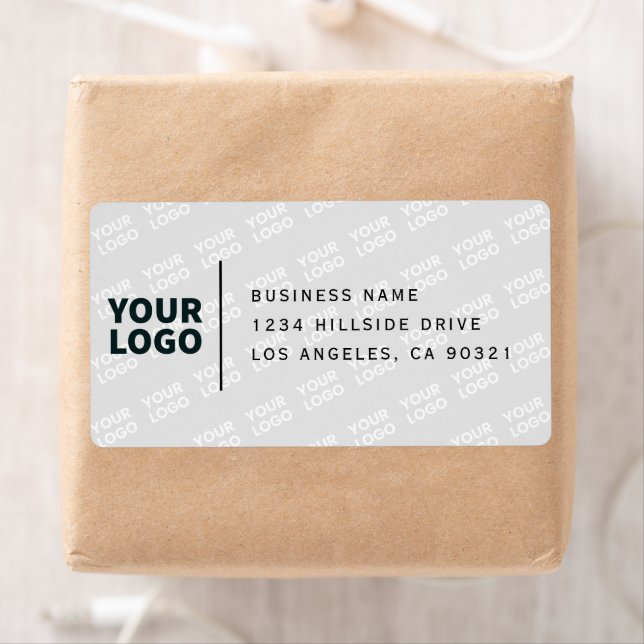 Mönster Modern Returadress i Logotyp Fraktsedel (Insitu)