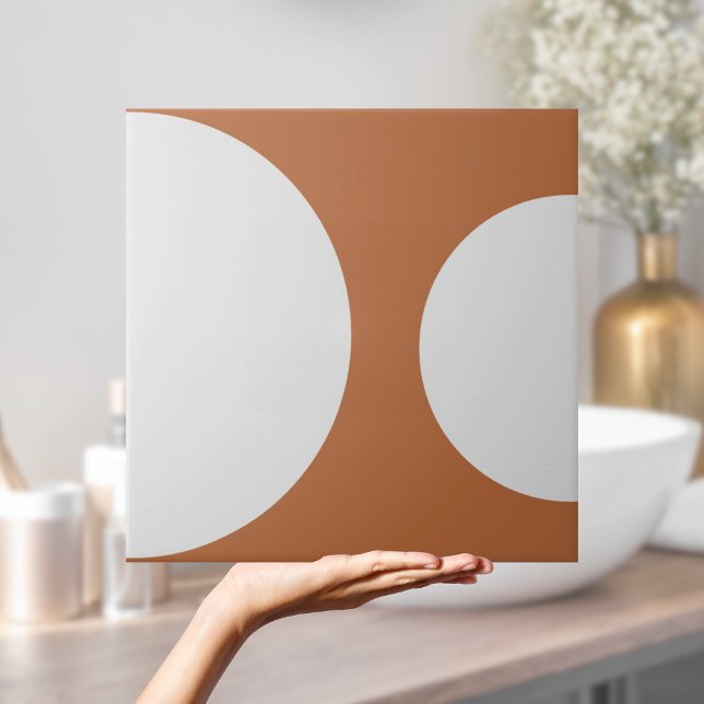 Mönster Modern terracotta Geometric i halvcirkel Kakelplatta (Half Circle Pattern Modern Terracotta Geometric Tile
)