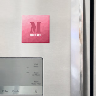 mönster Monogram med geometrisk maskstorlek ro ros Magnet