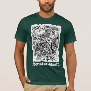 Monster Mosar-upp den Cryptid Zooutslagsplatsen T-shirt