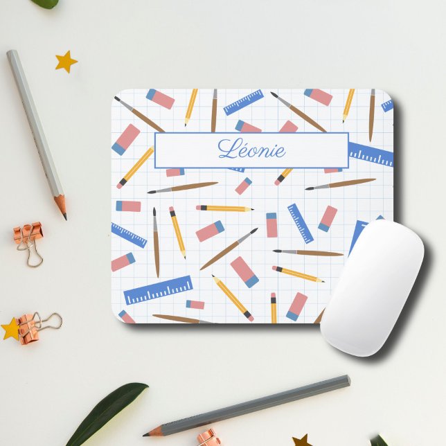 Mönster Mouse Pad för skolartiklar Musmatta (School Supplies Pattern Mouse Pad)