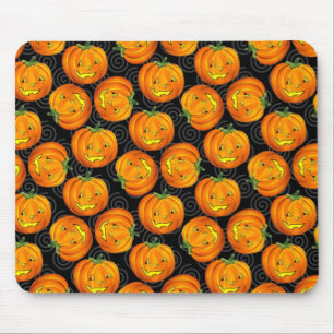 Mönster Mousepad för vintageHalloween pumpa Musmatta