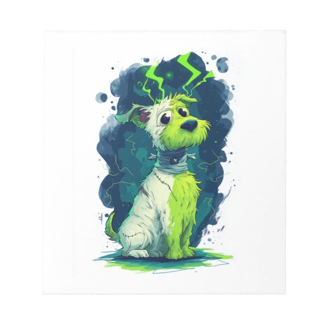 Monster Mutt � Söt Halloween Hund Anteckningsblock (Framsida)