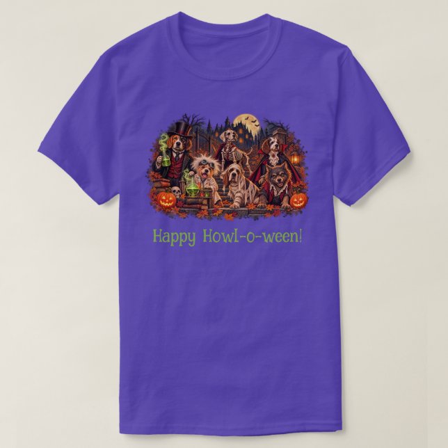 Monster Mutts vid midnattstid T Shirt (Design framsida)