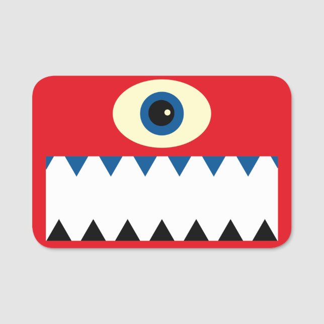 Monster Namn bricka Namnbricka (Framsida)