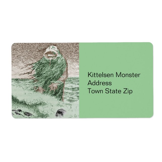 Monster Nokken går ut ur Vatten Fraktsedel (Framsidan)