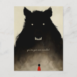 Monster och Kid Vykort