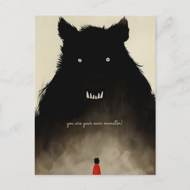 Monster och Kid Vykort (Framsida)