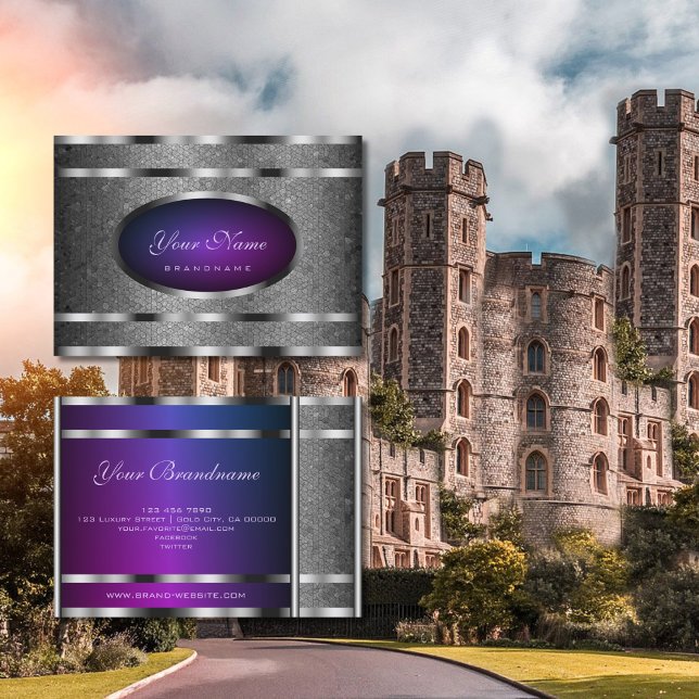 Mönster och Lila-gradient för orm från Silver Visitkort (Skapare uppladdad)