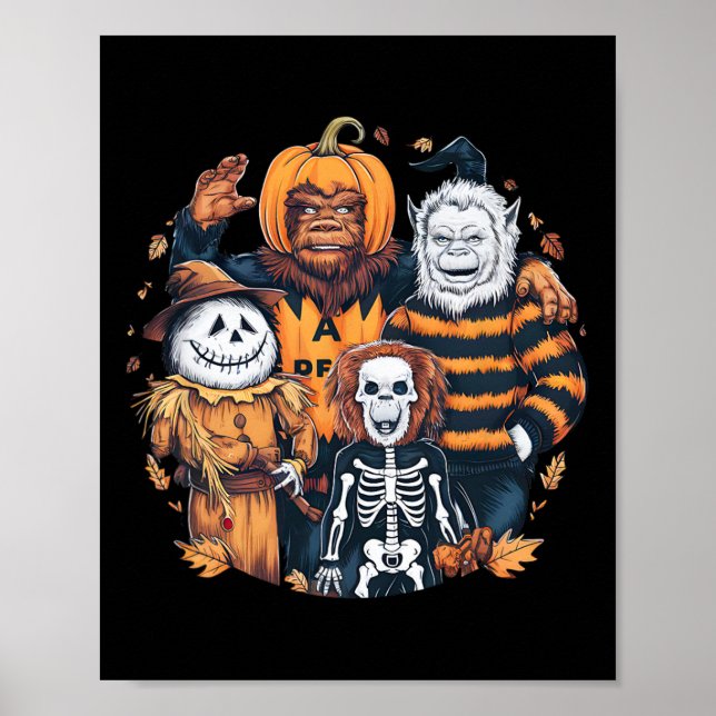 Monster och vänner i tidningarna faller under säso poster (Framsidan)