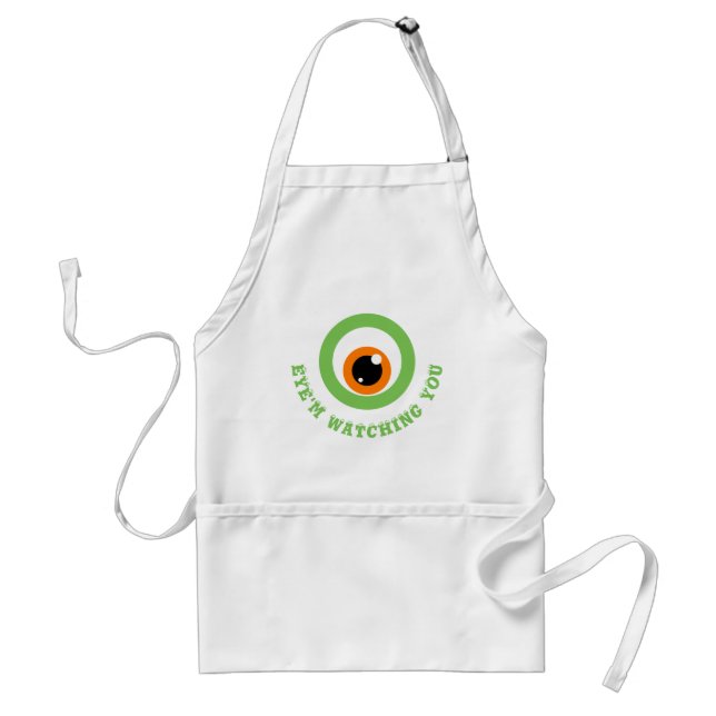 Monster Öga Pun Apron Förkläde (Framsidan)
