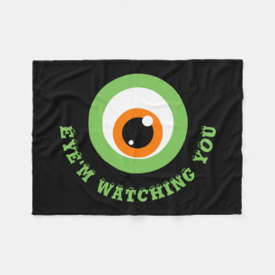 Monster Öga Pun Fleece Blanket