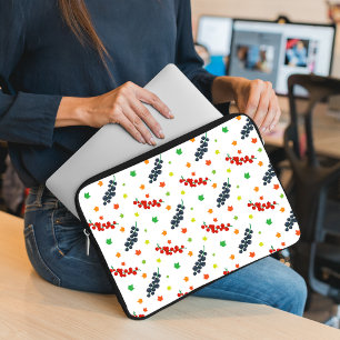 Mönster om bär, bergsbär, blåbär, frukt laptop fodral