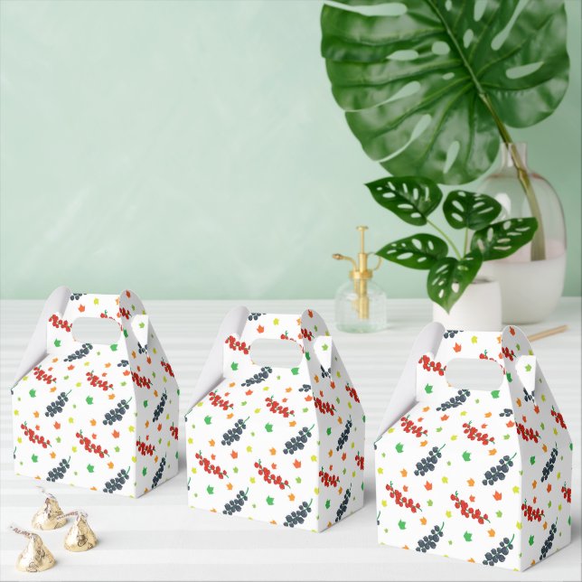 Mönster om bär, bergsbär, blåbär, frukt presentaskar (Multipel)