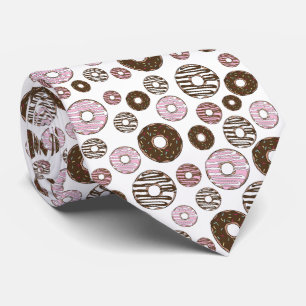 Mönster om Donuts, Rosa Donuts, brun Donuts Slips