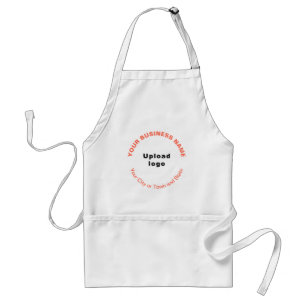 Mönster Orange Färg Brandtexten om Apron Förkläde
