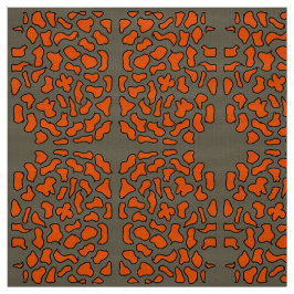 mönster orange och bruna färg tyg