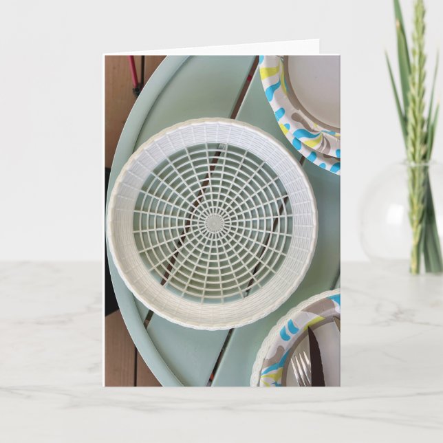 Mönster på ett tomt gratulationskort för foto med  kort (Framsida)