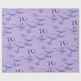 Mönster på Lila Wrapping Papper Presentpapper