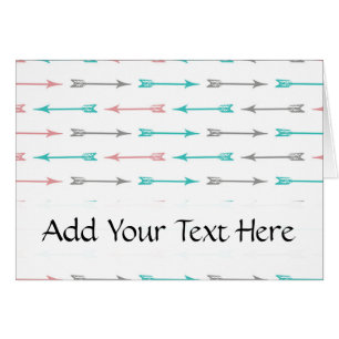 Mönster på pilar, färgpil, fyllnad pil hälsningskort