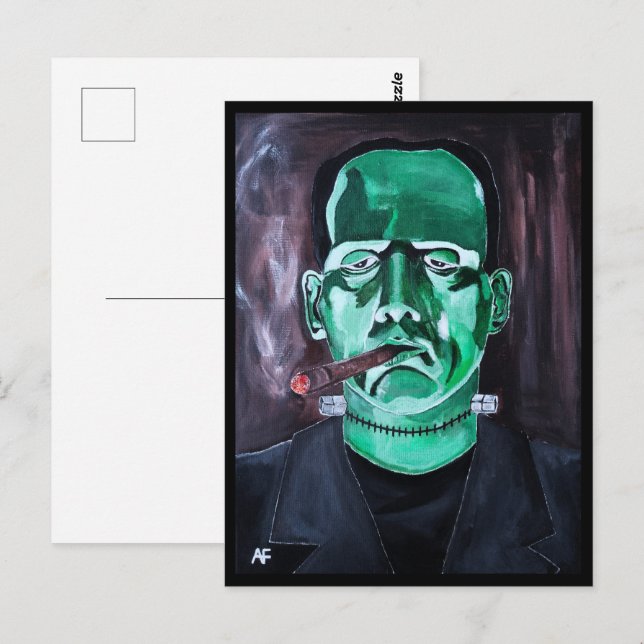 Monster Painting av Alfred Fox Collectable Vykort (Fram/baksida)