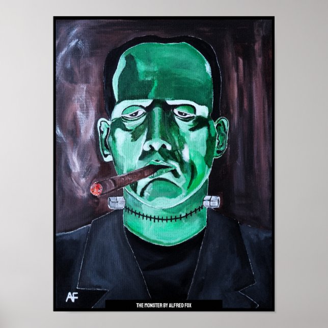 Monster Painting av Alfred Fox Poster (Framsidan)