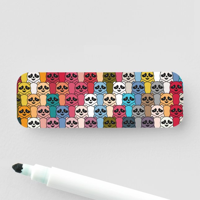 Monster Panda Namnbricka (På plats)