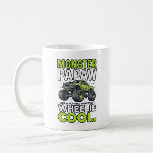 Monster Papaw Wheelie Cool Roligt Monster Truck De Kaffemugg