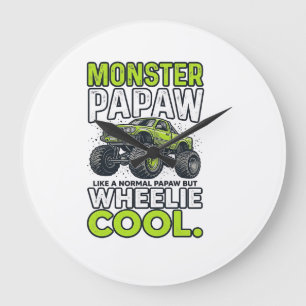 Monster Papaw Wheelie Cool Roligt Monster Truck De Stor Klocka