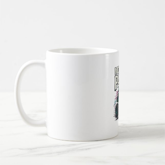 Monster Pappy Monster Truck Retro Vektor Design_ Kaffemugg (Vänster)