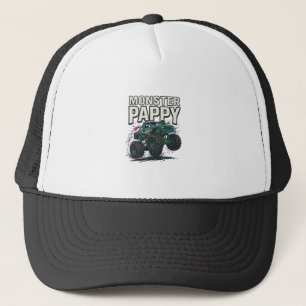 Monster Pappy Monster Truck Retro Vektor Design_ Keps