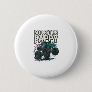 Monster Pappy Monster Truck Retro Vektor Design_ Knapp