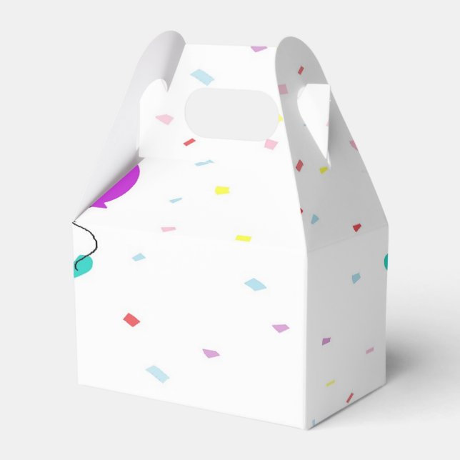 Monster party på vit presentaskar (Framsidan Sidan)