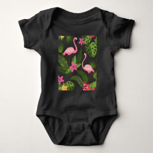 Mönster Peacock Rosa med Flower T-Shirt