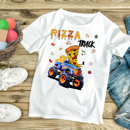 Monster Pizza Lastbil T Shirt