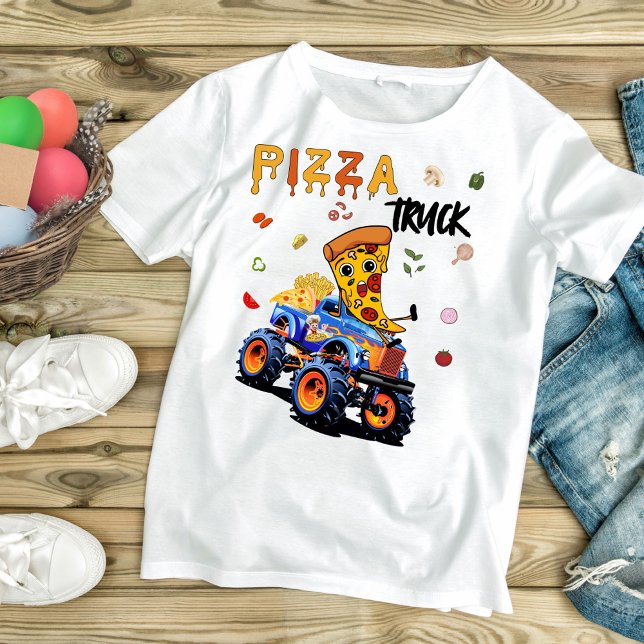 Monster Pizza Lastbil T Shirt (Skapare uppladdad)