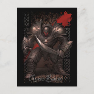 Monster Postcard - Järn Golem Vykort