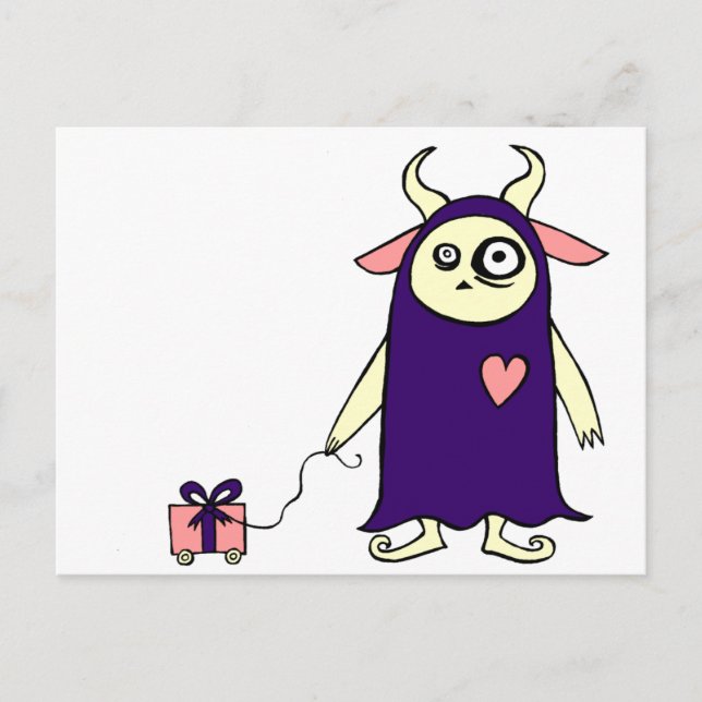 Monster Present Vykort (Framsida)