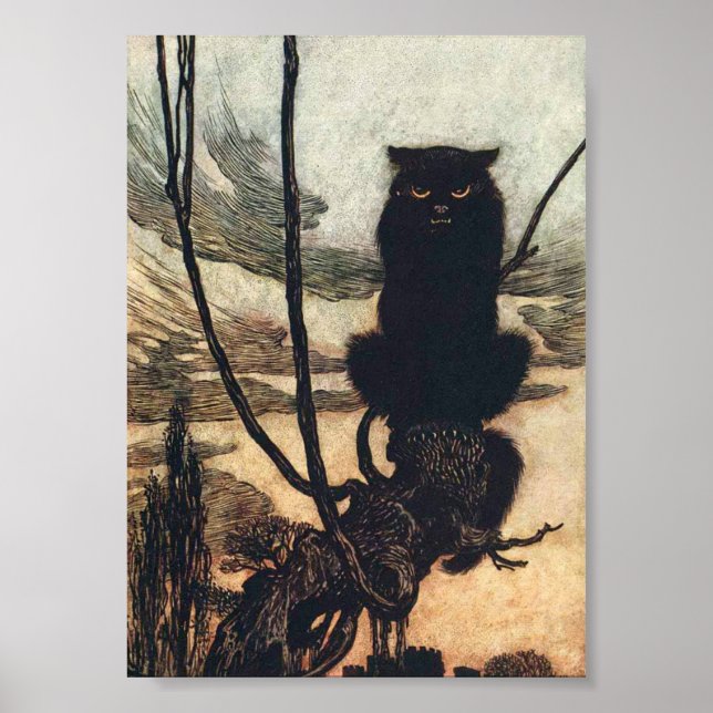 Monster print av Arthur Rackham Poster (Framsidan)