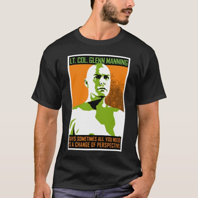 Monster PSA - Lt. Col. Glenn Bemanna T-tröja Tee (Framsida)